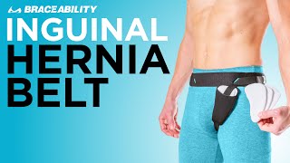 Braceability Inguinal Hernia Support Brief  bilateral hernia truss belt for men and women [upl. by Atsirhcal6]