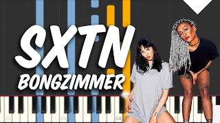 SXTN  Bongzimmer Piano Tutorial Synthesia [upl. by Sadiras82]