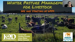 Winter Pasture Management Webinar [upl. by Anowahs98]