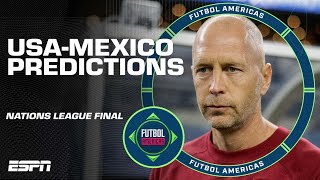 Futbol Americas crew disagree on USMNTMexico Concacaf Nations League final predictions 👀  ESPN FC [upl. by Uri]