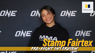 Stamp Fairtex pre fight interview  ONE Championship Fight Night 10 [upl. by Edva]