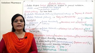 Class 04  Acetate Pathway Part 01  Introduction to Acetate Mevalonate and Malonate Pathway [upl. by Llednyl]