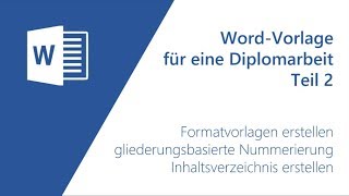 Vorlage für eine Diplomarbeit 23 [upl. by Eselrahc]