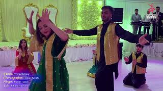 Mast Afghan dance of Hewad Group to best singer Ramin Atash mix Pashto and Farsi live song DJ [upl. by Ellenrahs]