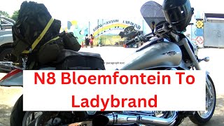 N8 Bloemfontein to Ladybrand  The Best Route for motorbike ride [upl. by Nagel]