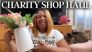 CHARITY SHOP HAUL  AMAZING FINDS amp GORGEOUS HOME DECOR [upl. by Chitkara953]