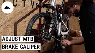 How to adjust the brake caliper on your mountain bike [upl. by Thorwald]