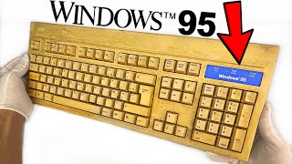 Yellowed Keyboard Restoration  Windows 95 Retrobright  ASMR [upl. by Pearman148]