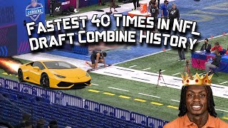 Fastest 40 Yard Dash Times in NFL Draft Combine History [upl. by Hadihsar]