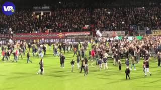 Veldbestorming Willem II na het behalven van de bekerfinale tegen Ajax [upl. by Atnwahs]