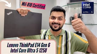 Lenovo ThinkPad E14 with Core Ultra 5 125U Unboxing amp Review  Better Than Normal Laptop [upl. by Jenine]