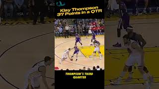 Klay Thompsons Epic 37Point Quarter vs Kings [upl. by Eniahpets]