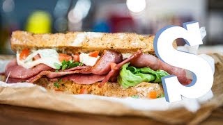 Ultimate BLT Sandwich Recipe  Sorted Food [upl. by Yroc]