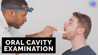 Oral Cavity Examination  OSCE Guide  UKMLA  CPSA [upl. by Ellinej]