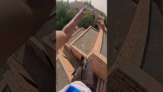 Leg Day💯 parkour freerunning spidermanparkour rooftop jump [upl. by Daly]