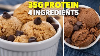 Protein Cookie Dough  Healthy No Bake Dessert [upl. by Eniarol]