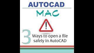 AutoCAD MAC How to Open an AutoCAD dwg File [upl. by Iver898]