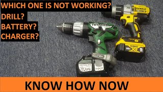 Troubleshooting a Cordless Drill Battery and Charger [upl. by Elehcor]