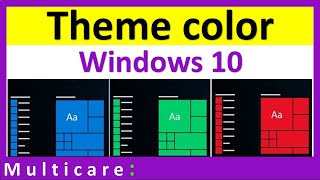 How to change theme color in windows 10 [upl. by Gonzalez]