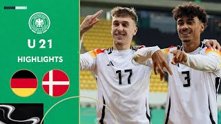 Double lightning start for Germany 30  Germany vs Denmark  Highlights  Under21 Friendly [upl. by Narah]