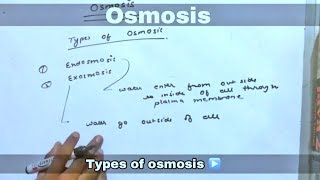 Osmosis in hindi  biology ll [upl. by Newmark]