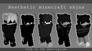 25 aesthetic minecraft skins  black  link in the description [upl. by Claybourne]