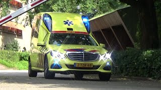 240716 A1 verschillende Eklasse ambulances en Sololance met spoed in Utrecht [upl. by Sella]