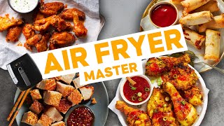 My best AIRFRYER recipes …spring rolls wings pork belly ‘fried’ chicken  Marions Kitchen [upl. by Zeuqram]