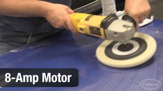 Auto Detailing with Dewalt 10003000RPM 7quotamp 9quot Buffmaster Polisher from Eastwood [upl. by Aihsekal]