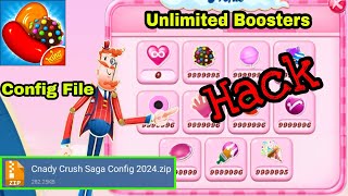 Candy Crush Saga Hack 2024  Config File Unlimited Boosters  Facebook Connect [upl. by Riek]