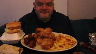 independent chicken shop uk mukbang [upl. by Komarek]