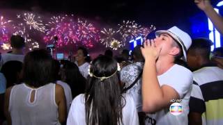 Réveillon 2016  Queima de fogos Copacabana HD 010116 [upl. by Kayne911]