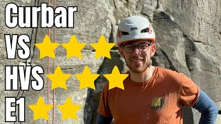 Hardest E1 ever Trad climbing at Curbar [upl. by Lazos]