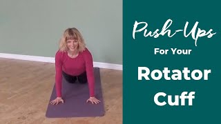 How To Do PushUps with a Weak Rotator Cuff [upl. by Annahvas]