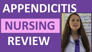 Appendicitis Symptoms Examination Nursing Assessment  NCLEX Review Appendectomy and Peritonitis [upl. by Nehgaem]