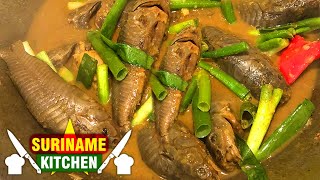 Kwi Kwi Vis Masala  Kwie Kwie Vis Recept  Hassar Guyana Fish Recipe  Catfish Hoplosterum Litorale [upl. by Ahsaret354]