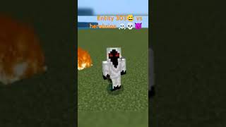 Entity 303 vs herobrine 😈🔥 minecraft sortsvideo [upl. by Ekaterina334]