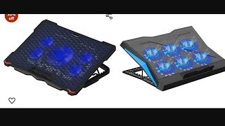 Laptop cooling pad comparison and review Dyazo EvoFox laptop cooling pad 6fan [upl. by Philana]