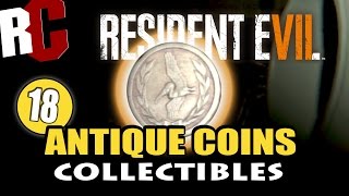 Resident Evil 7  All 18 Antique Coin Locations Collectibles Pelicans in Your Pocket Achievement [upl. by Hayse819]