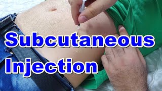 How to Inject a Subcutaneous Injection  Subcutaneous Injection Technique  Insulin Injection [upl. by Fugazy]