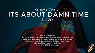 Lizzo  About Damn Time Karaoke Version [upl. by Kramnhoj]