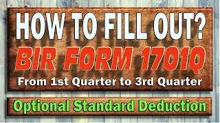 1701Q under Optional Standard Deduction OSD [upl. by Etteuqal633]