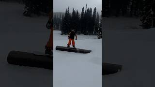 Forgot my skis 🏂😂 snowboarding 360 [upl. by Annaek]