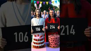 JESUS VS DEVIL jesus devil challenge shorts love gaming god trending [upl. by Attalanta390]