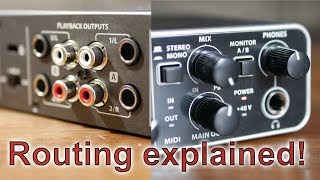 Behringer UMC404HD  Audio Routing Explained [upl. by Attennhoj]