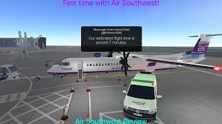 First time with Air Southwest  Air Southwest Roblox Airline review [upl. by Nawad]