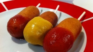 HOW TO MAKE MINI CORN DOGS [upl. by Clarkin]