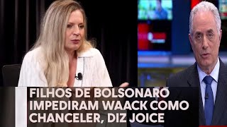 Joice Hasselmann diz que William Waack quase assumiu o Itamaraty [upl. by Nich680]