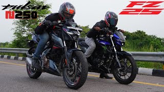 Yamaha FZ25 vs Pulsar N250 Drag Race [upl. by Osborn]