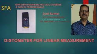 Distomat and Linear Measurement using EDM based Device  Sunil Kumar  IIT ISM [upl. by Eduard892]